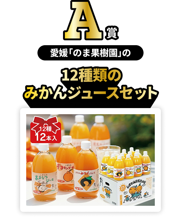愛媛県の名産が当たる！